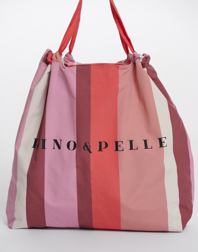 Rino & Pelle Faltbare Shopper Tasche Fold-Away - Streifen
