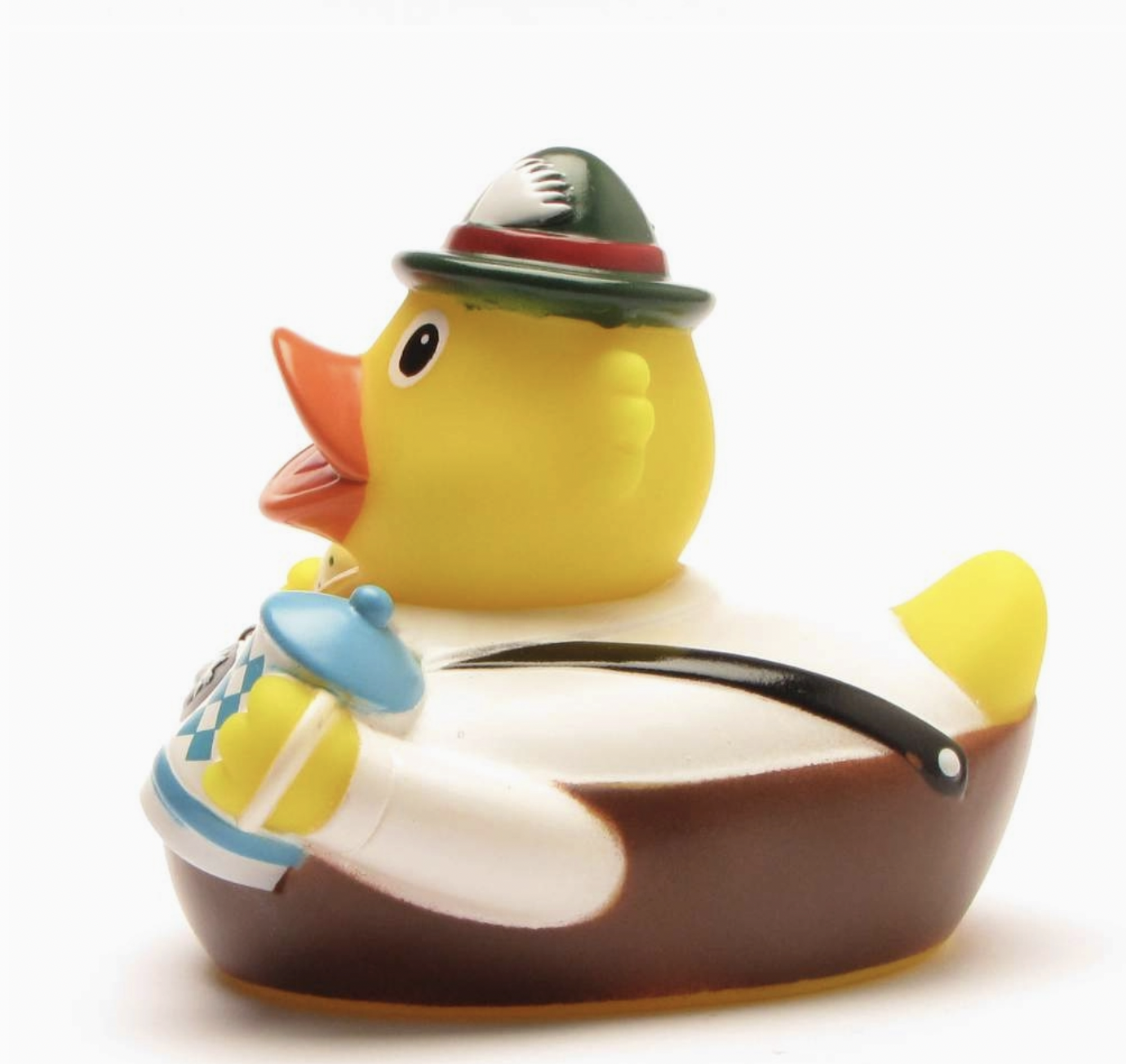 Lanco City Duck - Naturkautschuk Badeente - Bayer mit Weißwurst