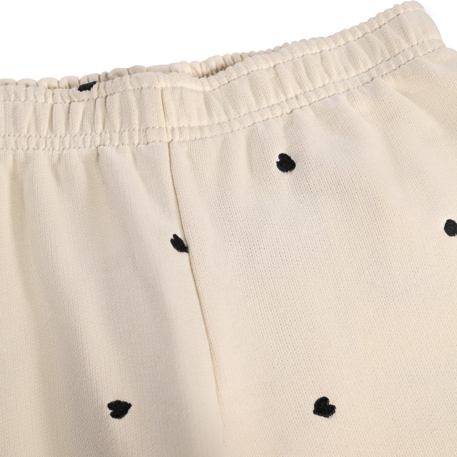 Molo Anna Sweathose in Sand Creme mit Confetti Herzen Allover 