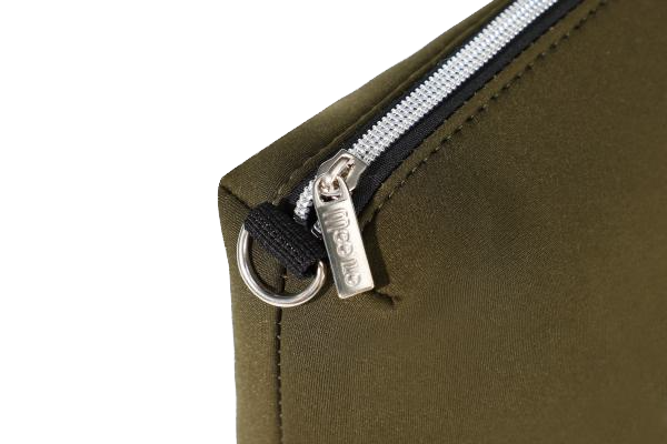 Moo' Ilo Damen Neoprene Clutch, Crossbody oder Etui in Oliv - SALE