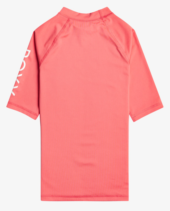 ergwr03283_roxy-f_mjv0_bck1 Roxy Wholehearted - Kurzärmliger Rashguard für Mädchen in Coral