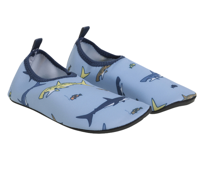 Color Kids Neoprene Badeschuhe in Hellblau - Haifische