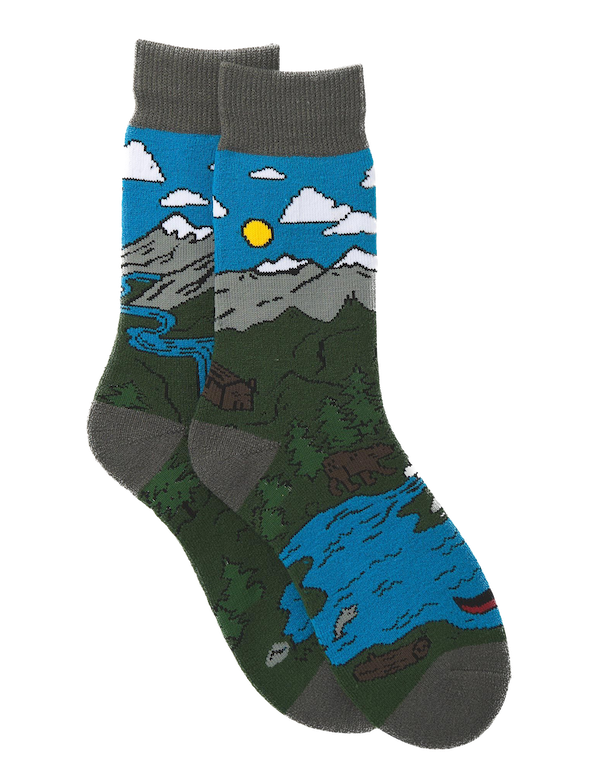 Little Blue House Cozy Socks Warme Herrensocken - Waterfall - Wasserfall Little Blue House Cozy Socks Warme Herrensocken - Waterfall - Wasserfall