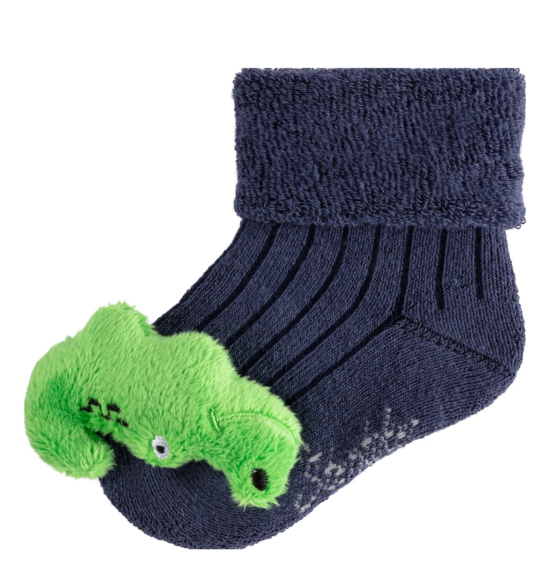 Sterntaler Baby Rasselsöckchen in Navy & Grün - Krokodil Sterntaler Baby Rasselsöckchen in Navy & Grün - Krokodil