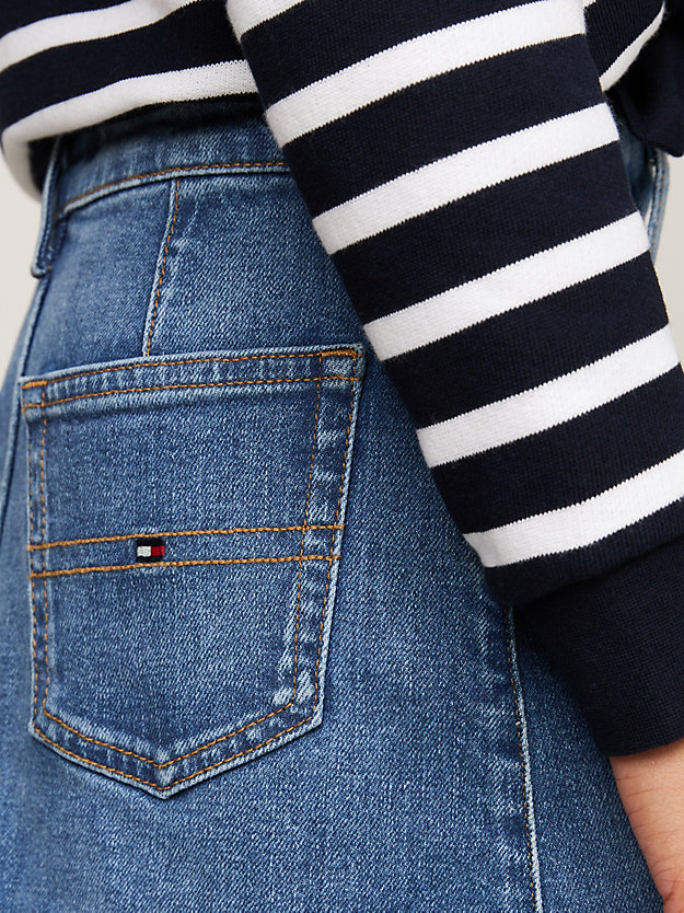 Tommy Hilfiger durchgeknöpfter Jeansrock in A-Linie - Streakyblue - SALE Tommy Hilfiger durchgeknöpfter Jeansrock in A-Linie - Streakyblue - SALE