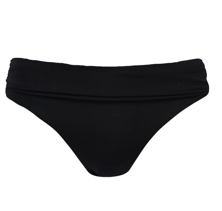 Barts Solid High Waist Bikini Höschen in Schwarz