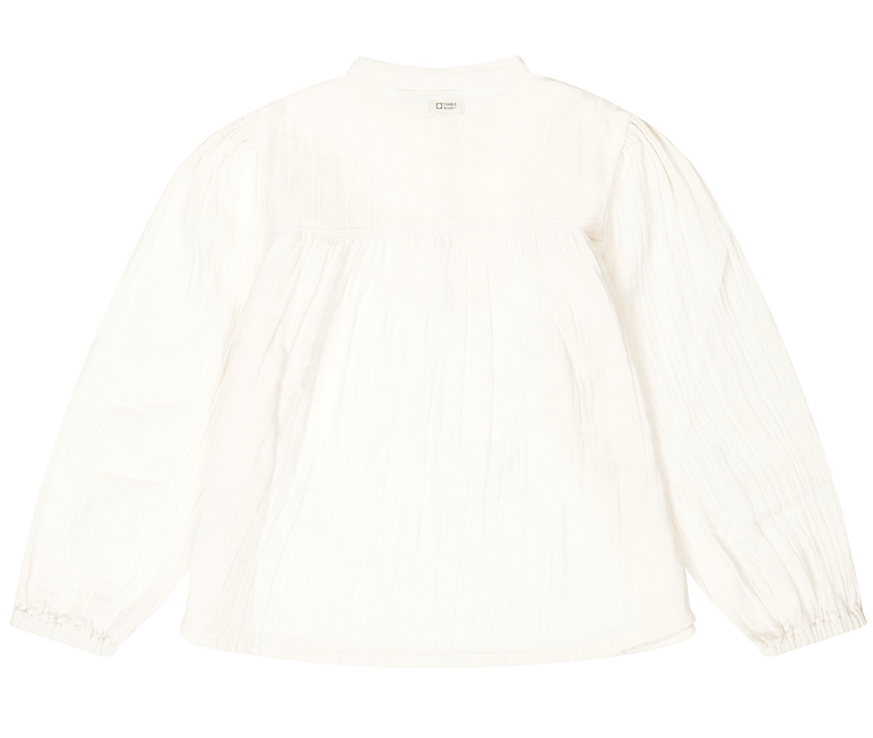 Tumble Muslin Bluse CHIARA in Creme