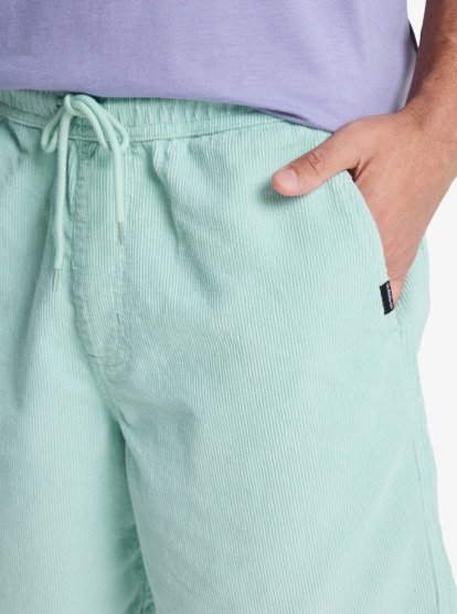 Quiksilver Taxer Cord - Kordshorts für Männer in Blue Haze