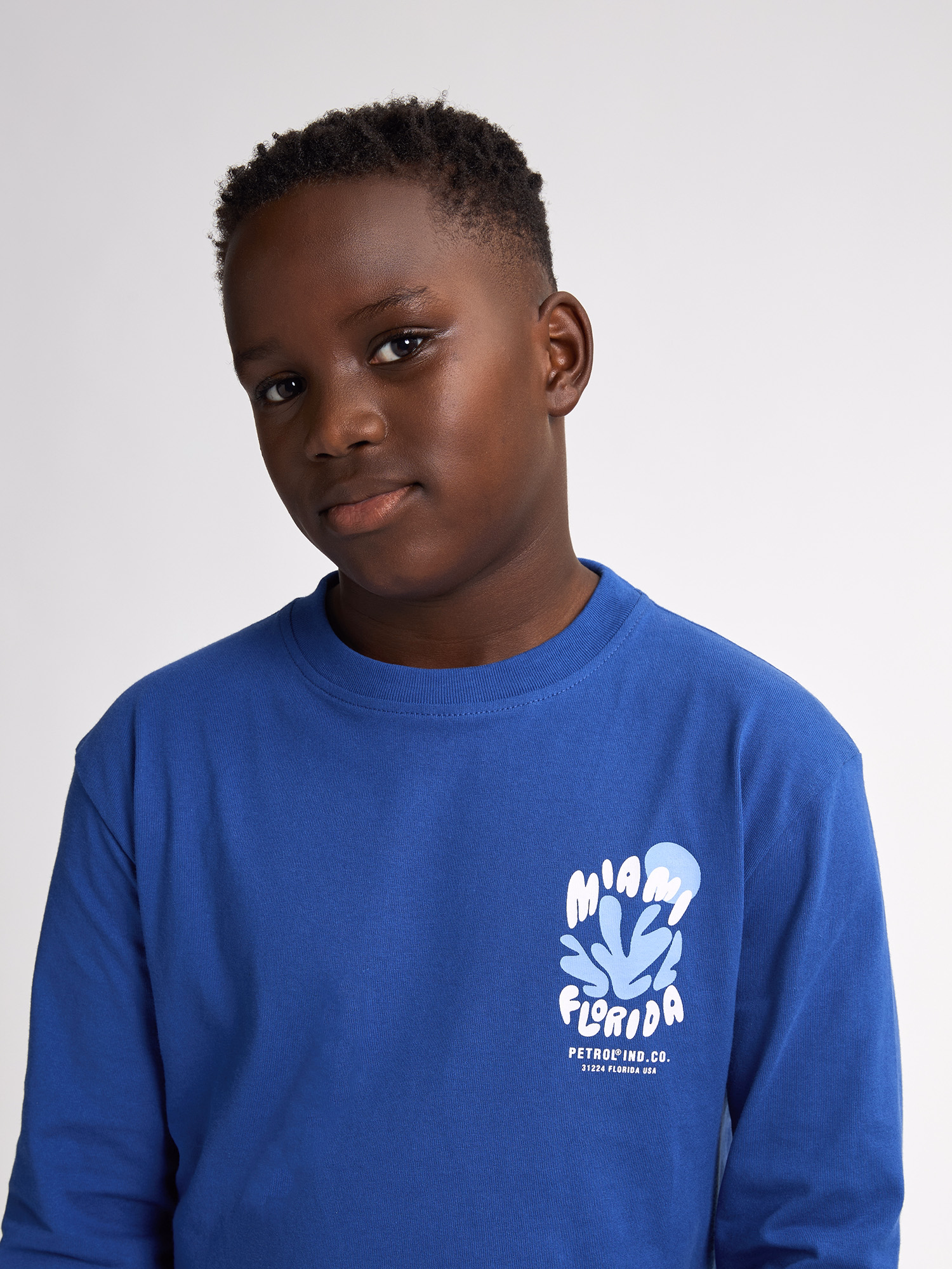 Petrol Industries Jungs Langarm Shirt in Imperial Blau - Miami Florida - SALE Petrol Industries Jungs Langarm Shirt in Imperial Blau - Miami Florida - SALE