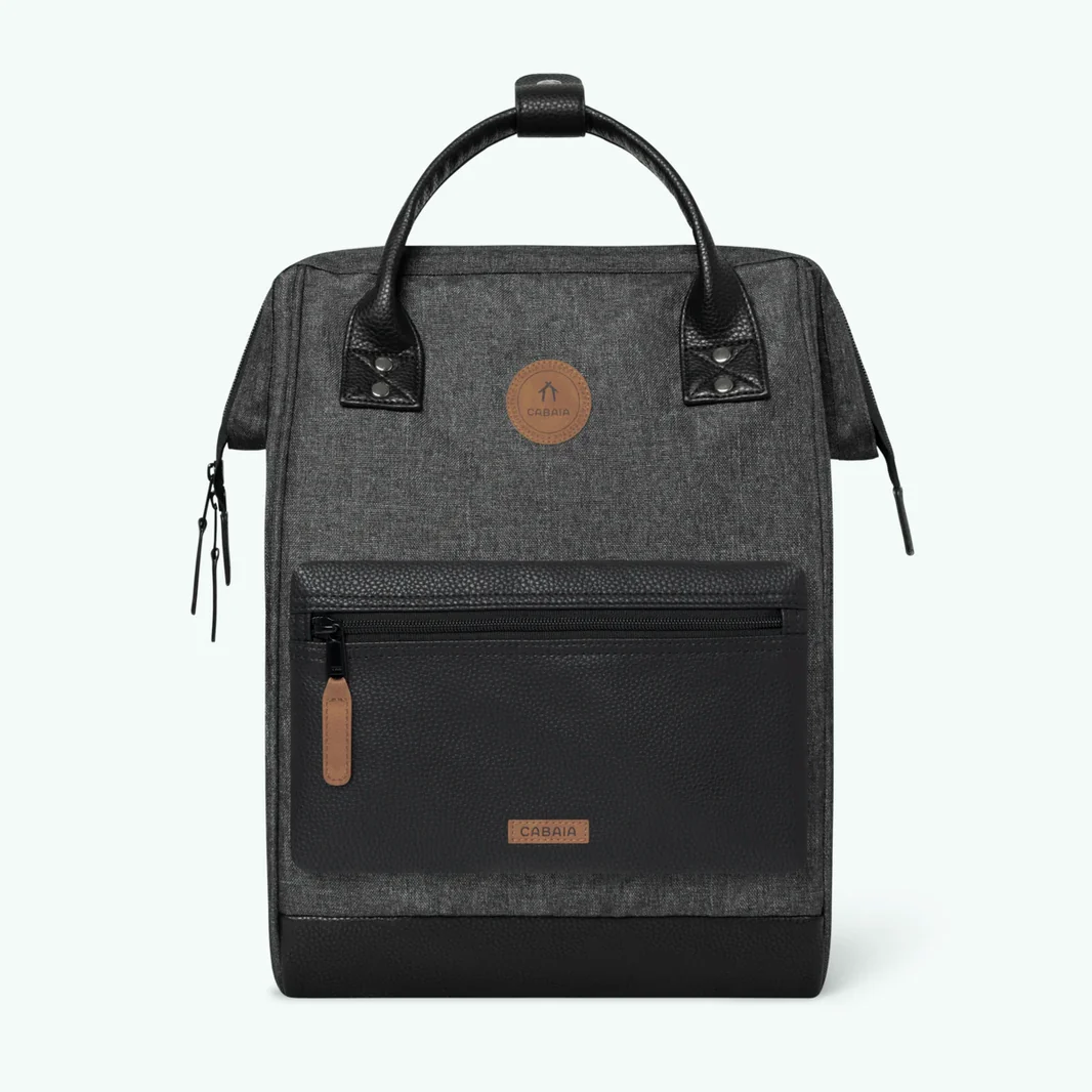 Cabaia ADVENTURER Rucksack Medium LUXEMBOURG - Schwarz Meliert