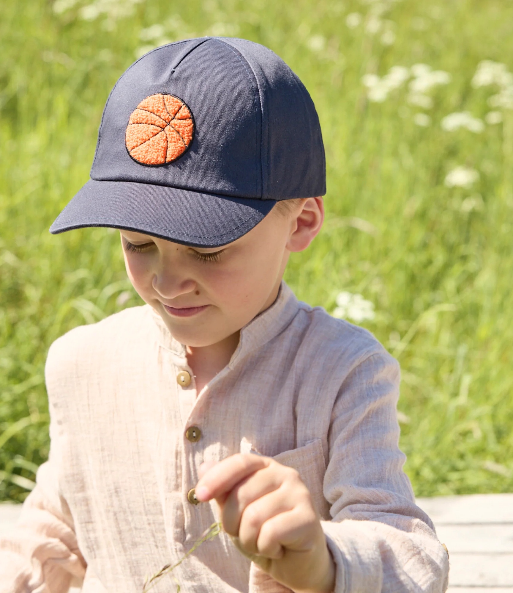 Sterntaler Cap Basecap in Navy Dunkelblau - Basketball Patch
