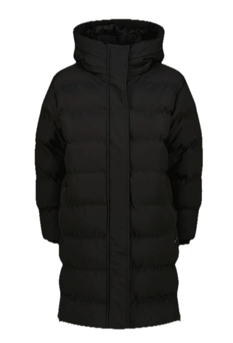 Vingino Tezia Long Mädchen Winterjacke Mantel Wasserdicht in Deep Black Schwarz