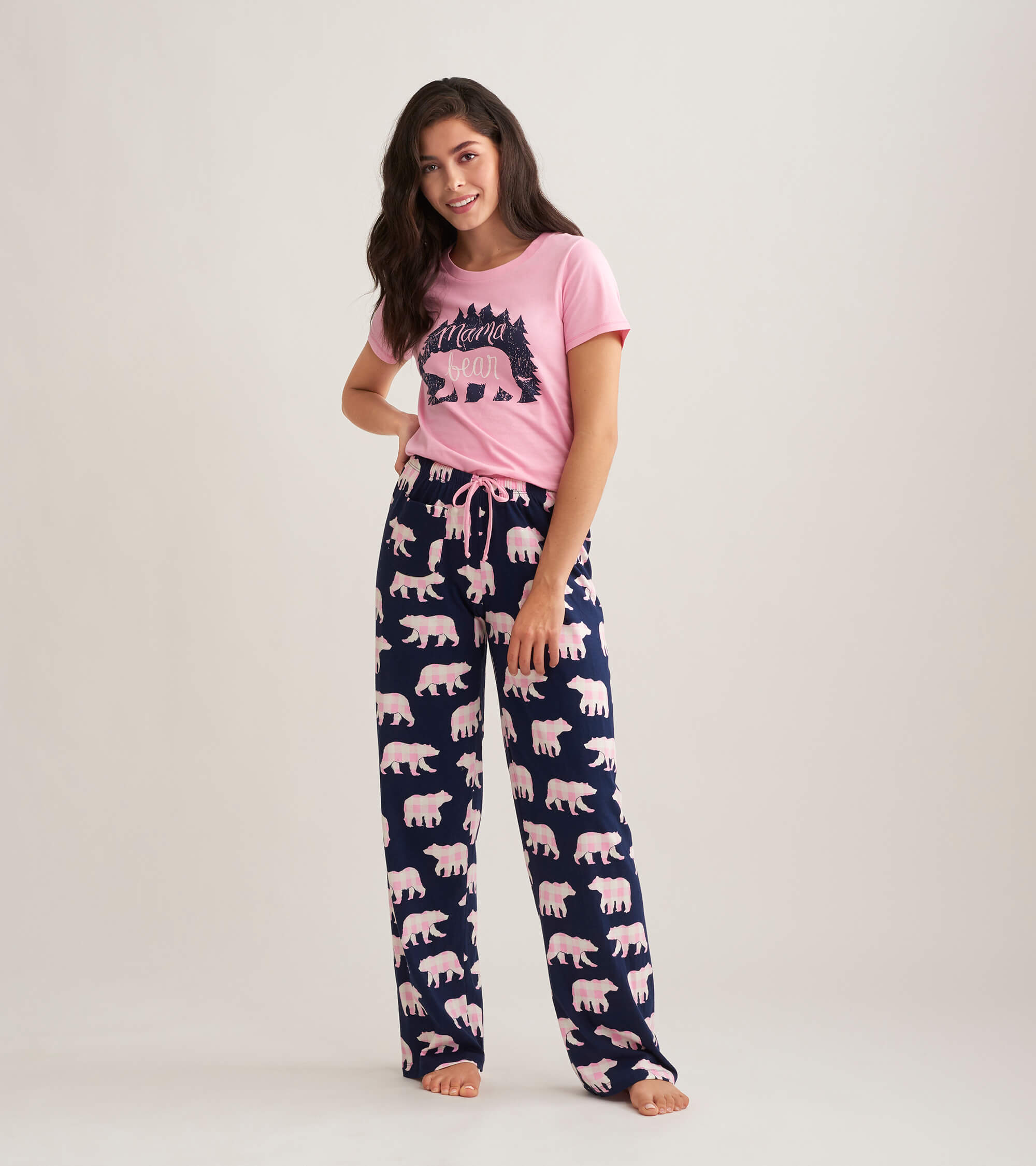 Little Blue House Damen Pyjama Hose - Mama Bear