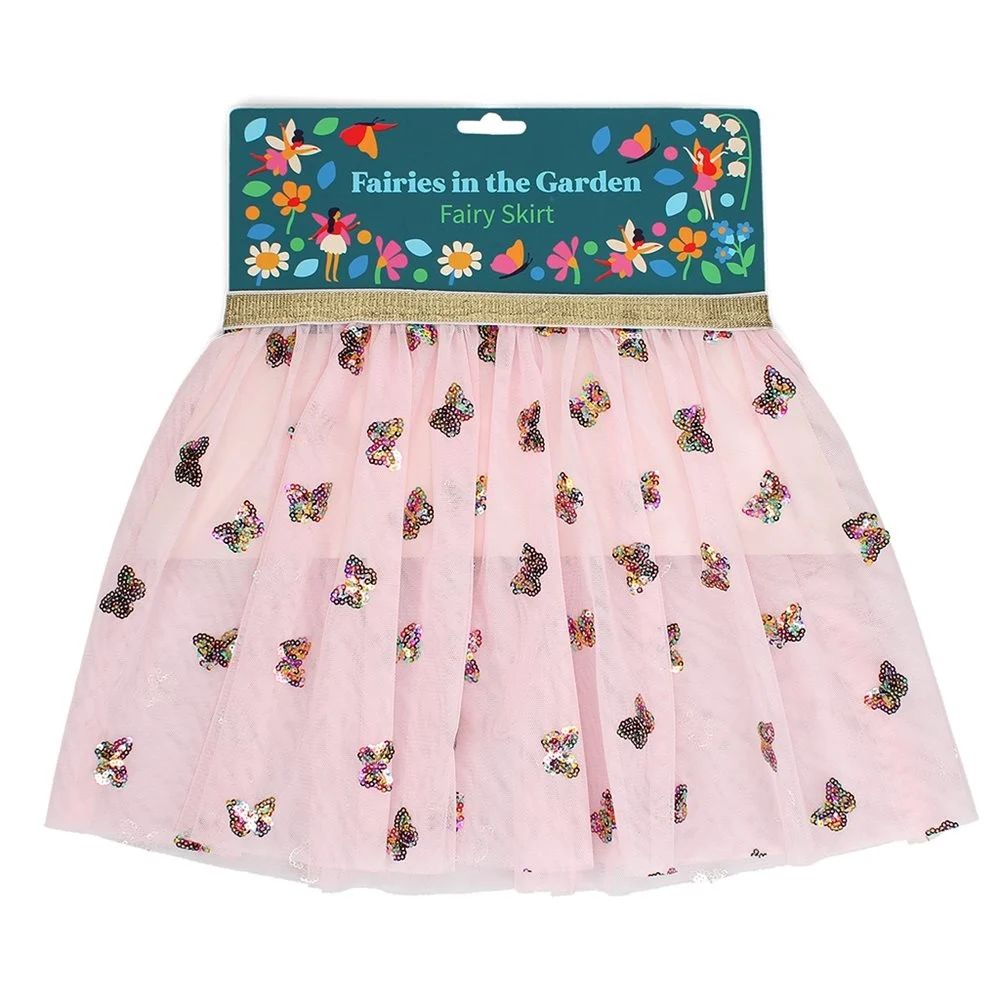 rex-london-feenrock-fairies-in-the-garden Rex London Tüllrock TüTü - Rosa mit Glitzer Schmetterlinge