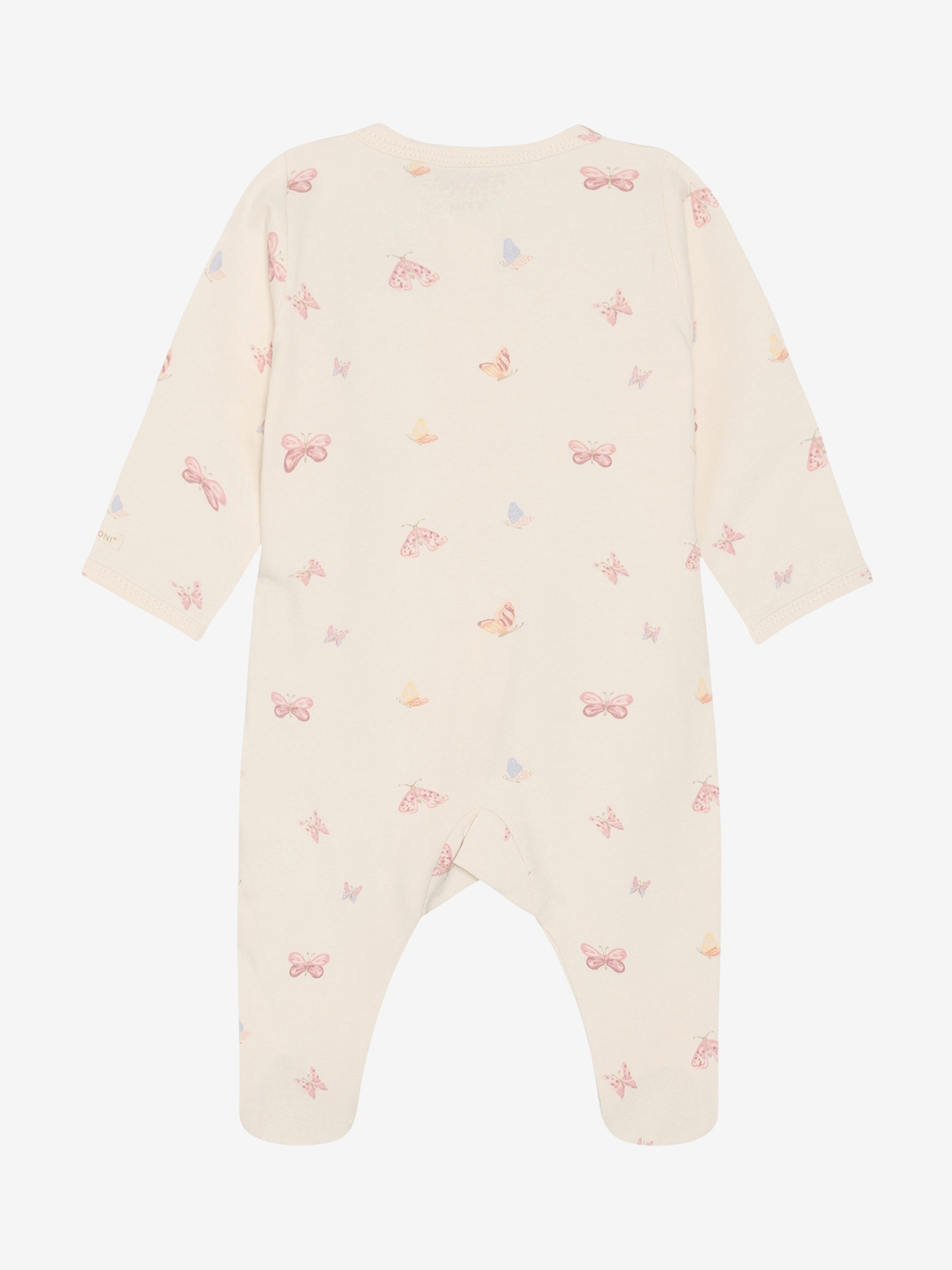 FIXONI Strampler in Bleached Mauve - Schmetterlinge Allover FIXONI Strampler in Bleached Mauve - Schmetterlinge Allover