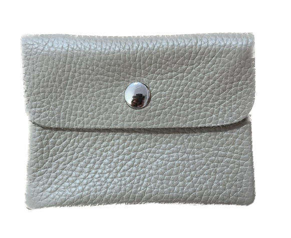 Soft Leder Geldbeutel - Taupe Beige - Klein 