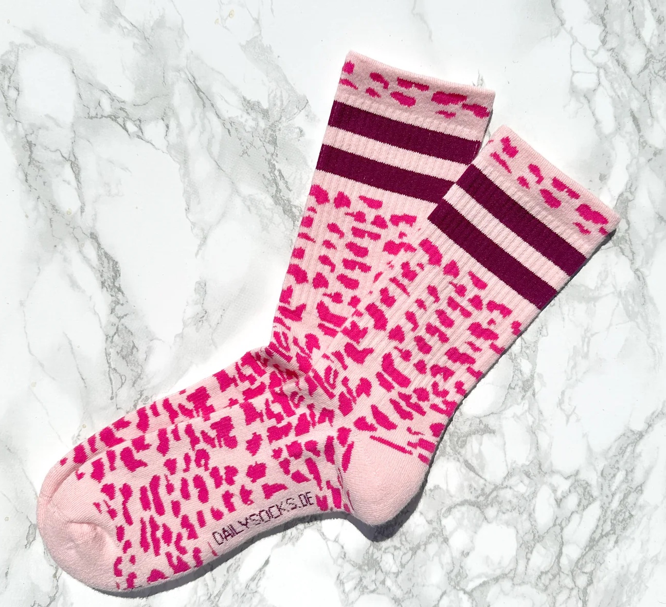 Daily Socks Sport Socken AMANDA - Rosa Pink Leo Daily Socks Sport Socken AMANDA - Rosa Pink Leo