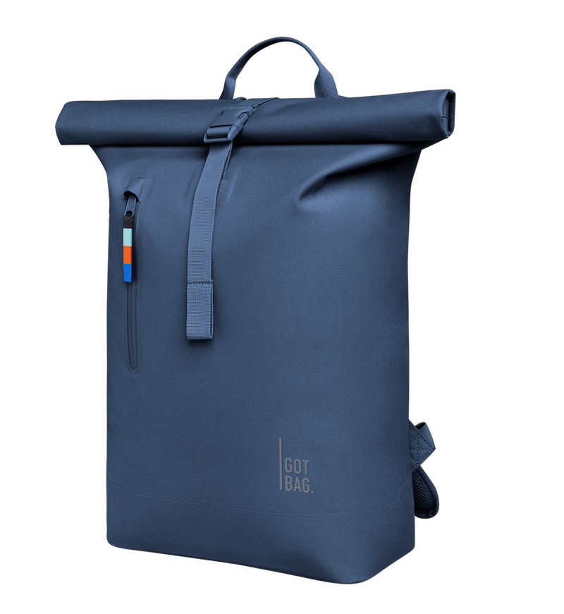 GOT BAG ROLLTOP LITE 2.0 OCEAN BLUE - Nachhaltiger Rucksack Meeresblau GOT BAG ROLLTOP LITE 2.0 OCEAN BLUE - Nachhaltiger Rucksack Meeresblau
