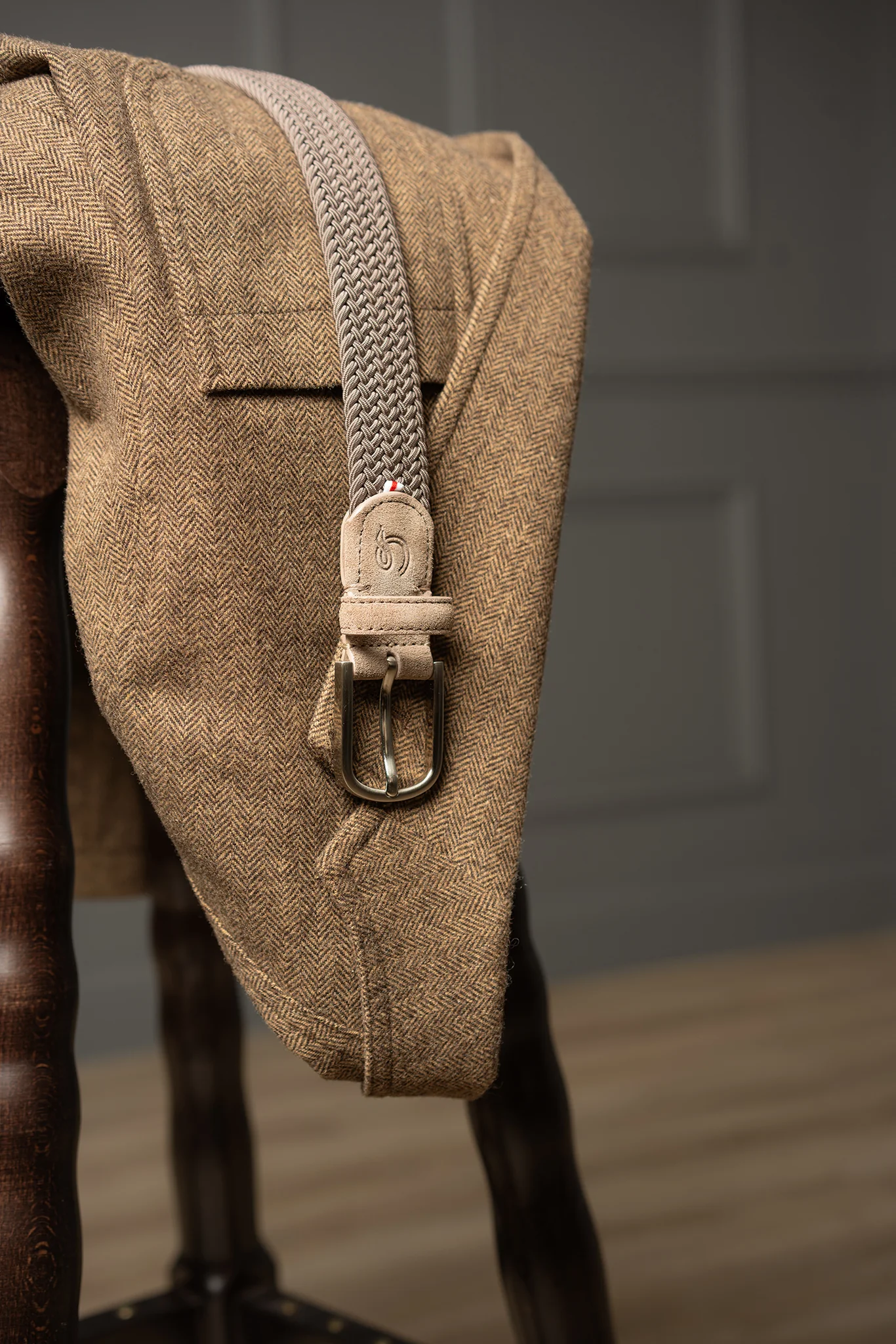 La Boucle Westminster Herren Stretch Gürtel Mono Braun Light brown La Boucle Westminster Herren Stretch Gürtel Mono Braun Light brown