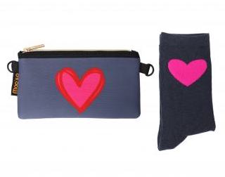 Moo' Ilo Socken mit Neopren Kosmetik Tasche - Lieblingsmensch - SALE Moo' Ilo Socken mit Neopren Kosmetik Tasche - Lieblingsmensch - SALE