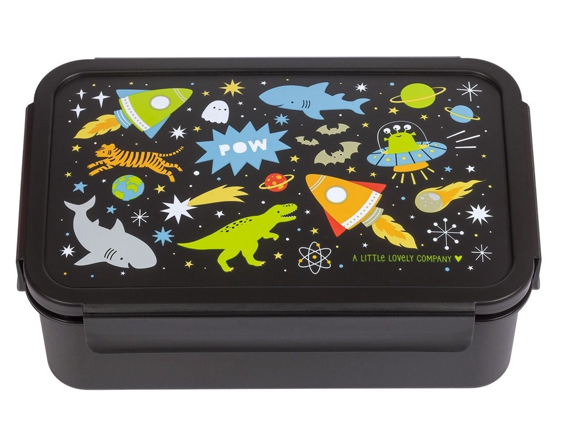 A Little Lovely Company Bento Box Brotzeitbox Lunchbox - Galaxy