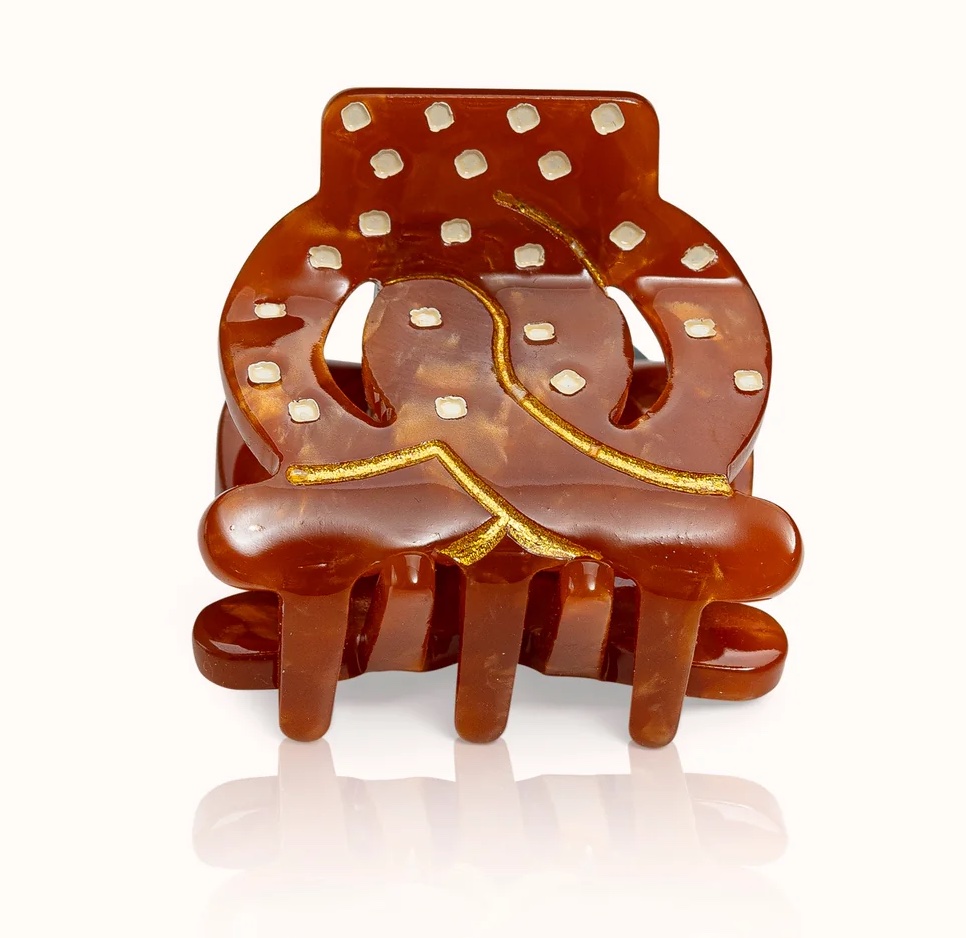 By Vivi Haarklammer Haarclip Breze Brown Small By Vivi Haarklammer Haarclip Breze Brown Small