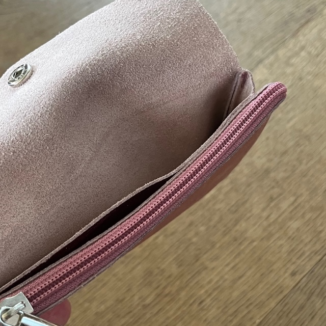 IMG_2473 Soft Leder Glitzer Geldbeutel - Rosa Glam Glitzer - Medium