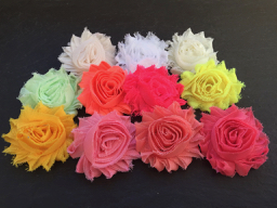 IMG_8706 Wowzers Blütenclips - Shabby Chic für Haare & Kleidung - Unifarben