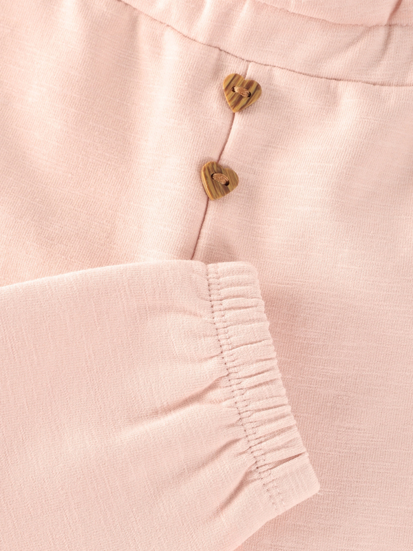 Minymo Baby Mädchen Hose - Sweatpant in Peach Whip Rosa