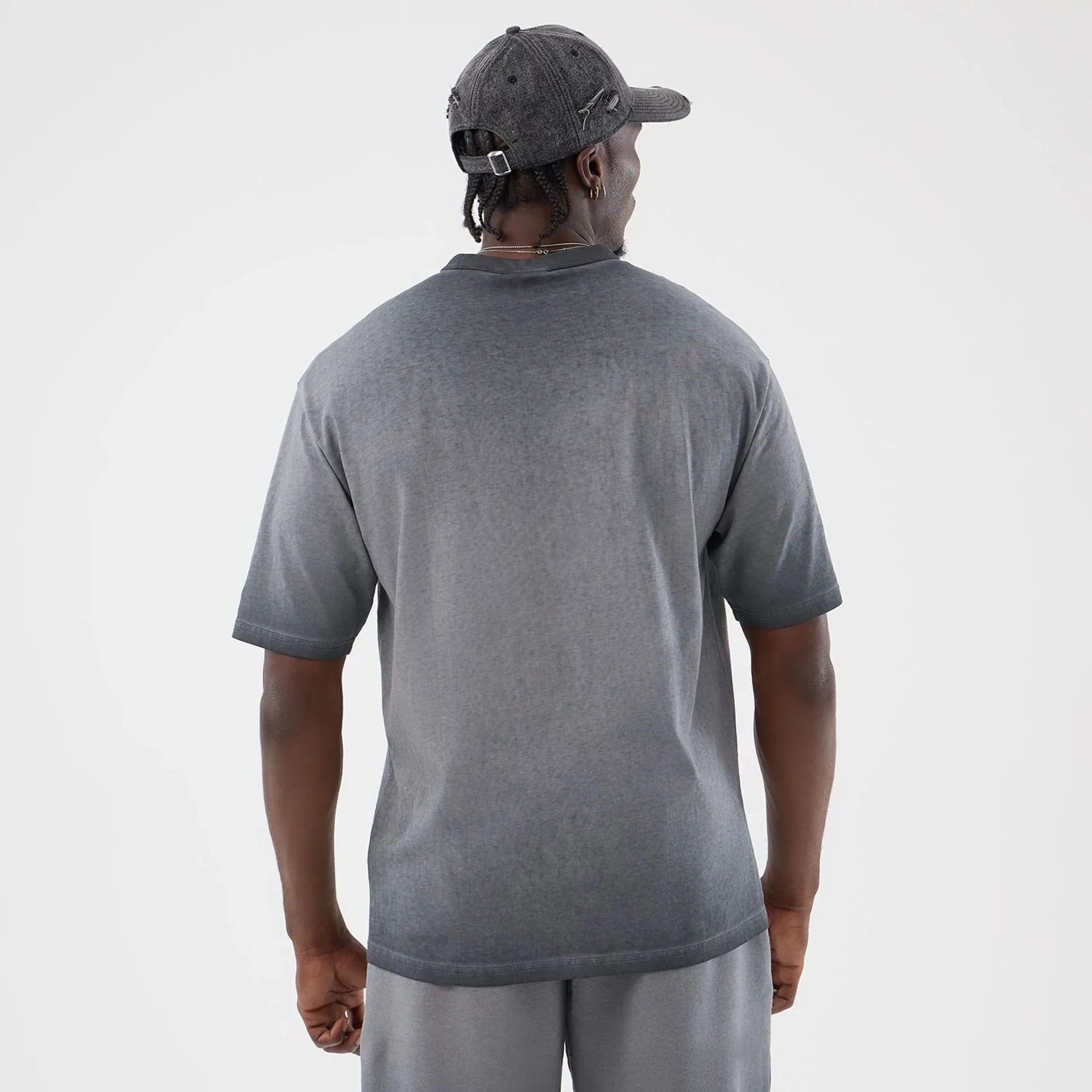 New Era T-Shirt Washed Black New York Yankees MLB Logo T-Shirt New Era T-Shirt Washed Black New York Yankees MLB Logo T-Shirt