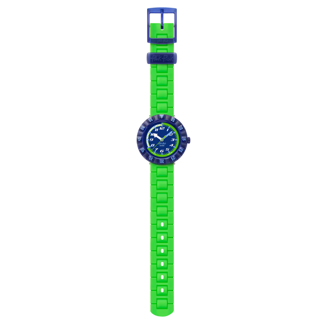 Flik Flak Kinderuhr in Neon Grün - NEONBRICK Flik Flak Kinderuhr in Neon Grün - NEONBRICK