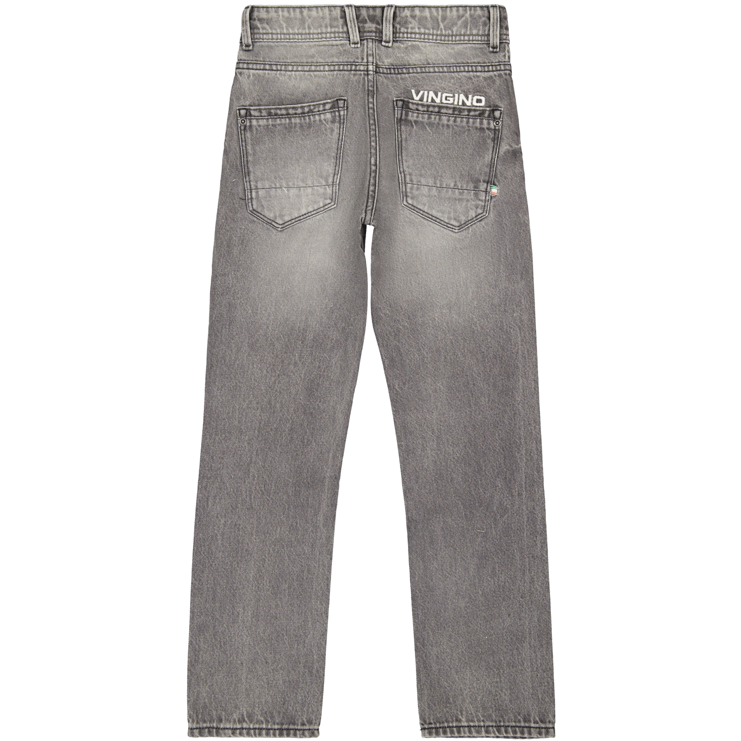 EF23KBD42102_Baggio-20Vintage_Light-20Grey_BACK Vingino Jeans BAGGIO VINTAGE - Regular Fit Jog Jeans in Light Grey