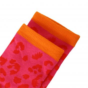 Moo' Ilo Socken mit Neopren Kosmetik Tasche - Pink Leo - SALE Moo' Ilo Socken mit Neopren Kosmetik Tasche - Pink Leo - SALE