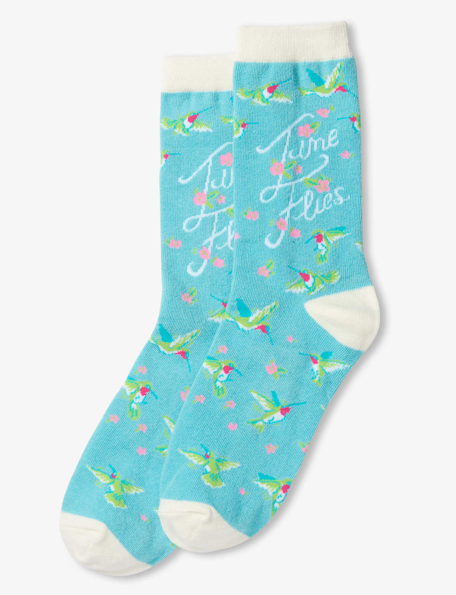 Little Blue House Damen Socken in Türkis - Time Flies - Kolibri
