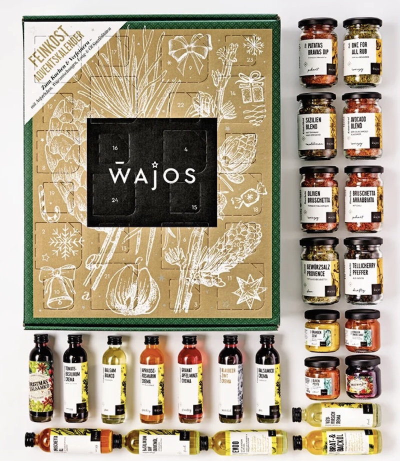 Wajos Gourmet- & Gewürz-Adventskalender – 24 Feinkost-Spezialitäten für Genießer Wajos Gourmet- & Gewürz-Adventskalender – 24 Feinkost-Spezialitäten für Genießer