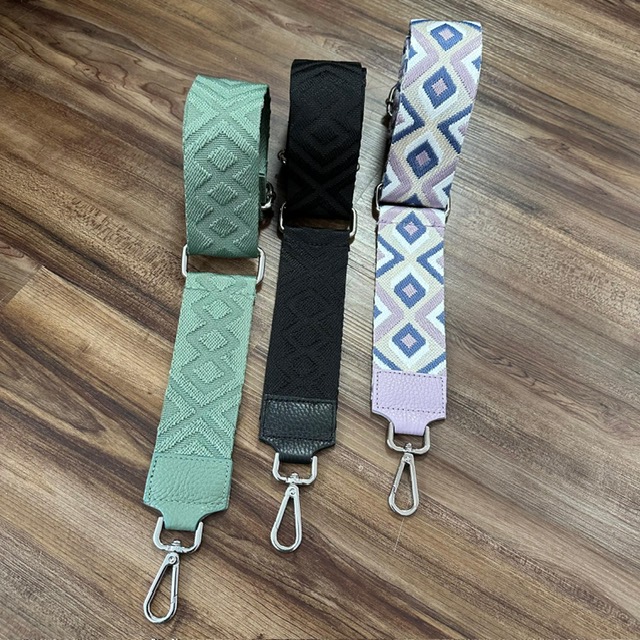 BFF Crossbody Schulterriemen / Taschengurt mit Silber Schnalle - Cross Cross Flieder & Rauchblau - SALE