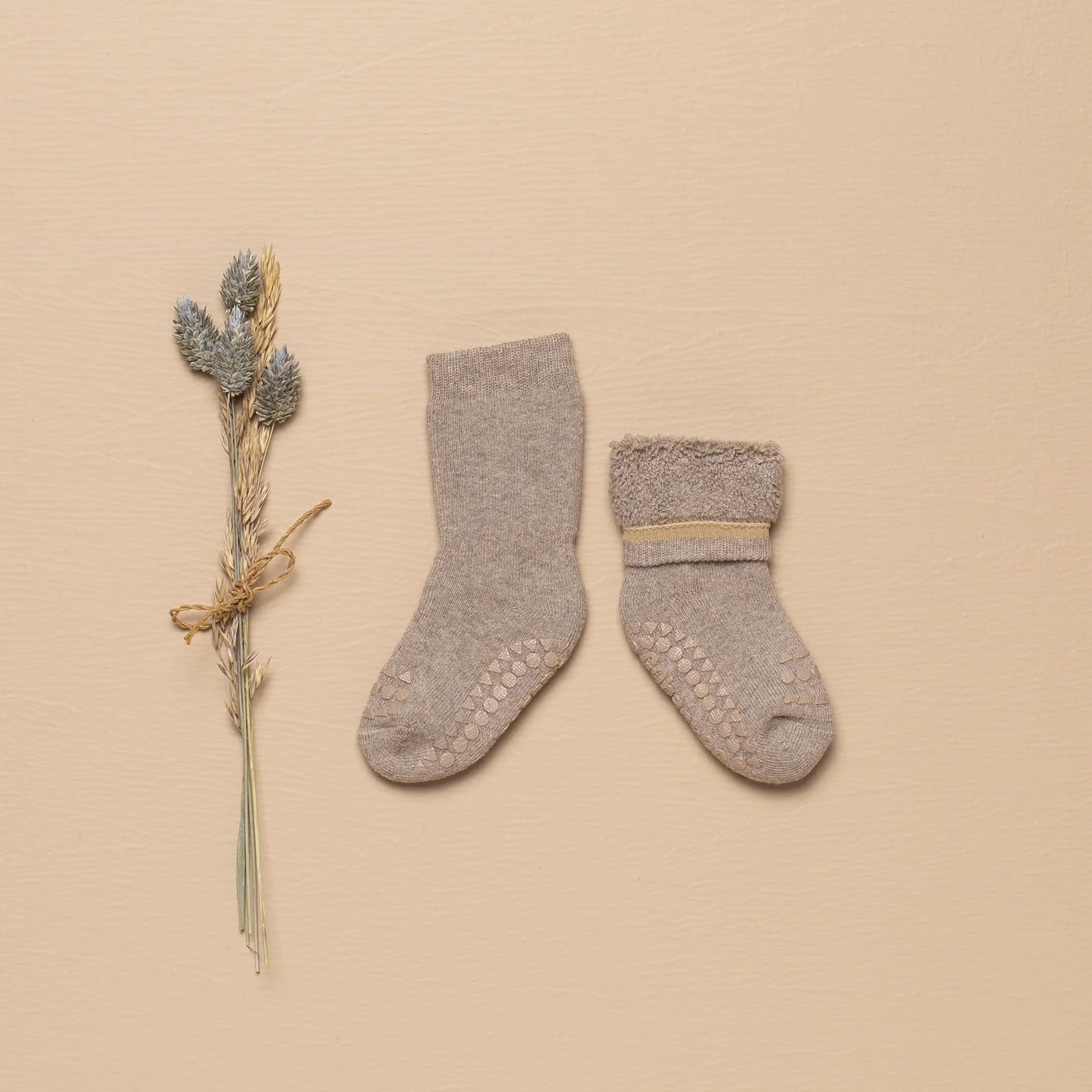 GoBabyGo Thermo Stopper-Socken in Sand Beige