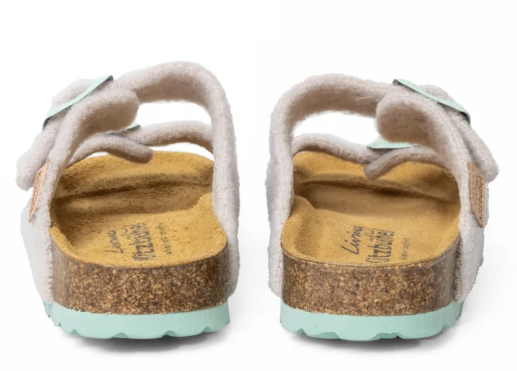 Living Kitzbühel Sandale Wooly Wonder in Grau