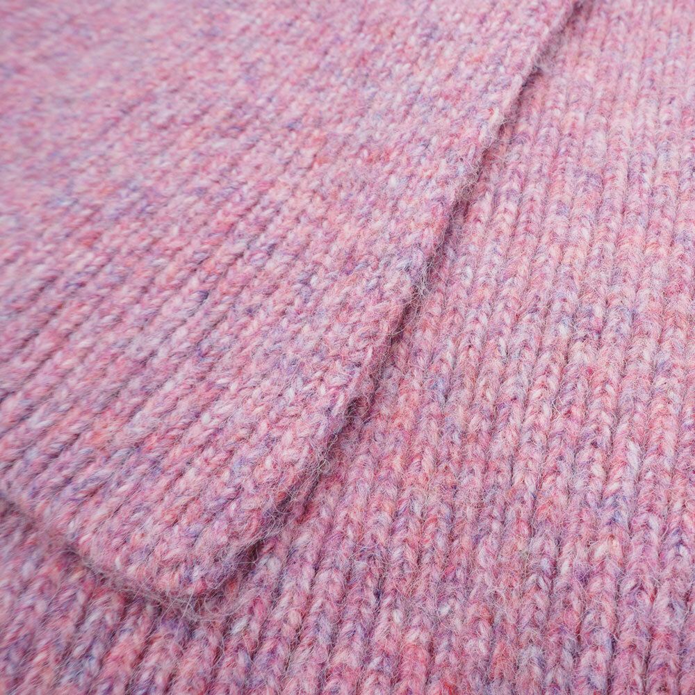 Maximo Kinderschal Strickschal Superweich Rippe in Mauvewood Orchid Melange