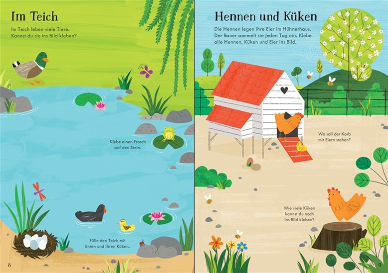 Usborne Mein Immer-Wieder-Stickerbuch - Auf dem Bauernhof