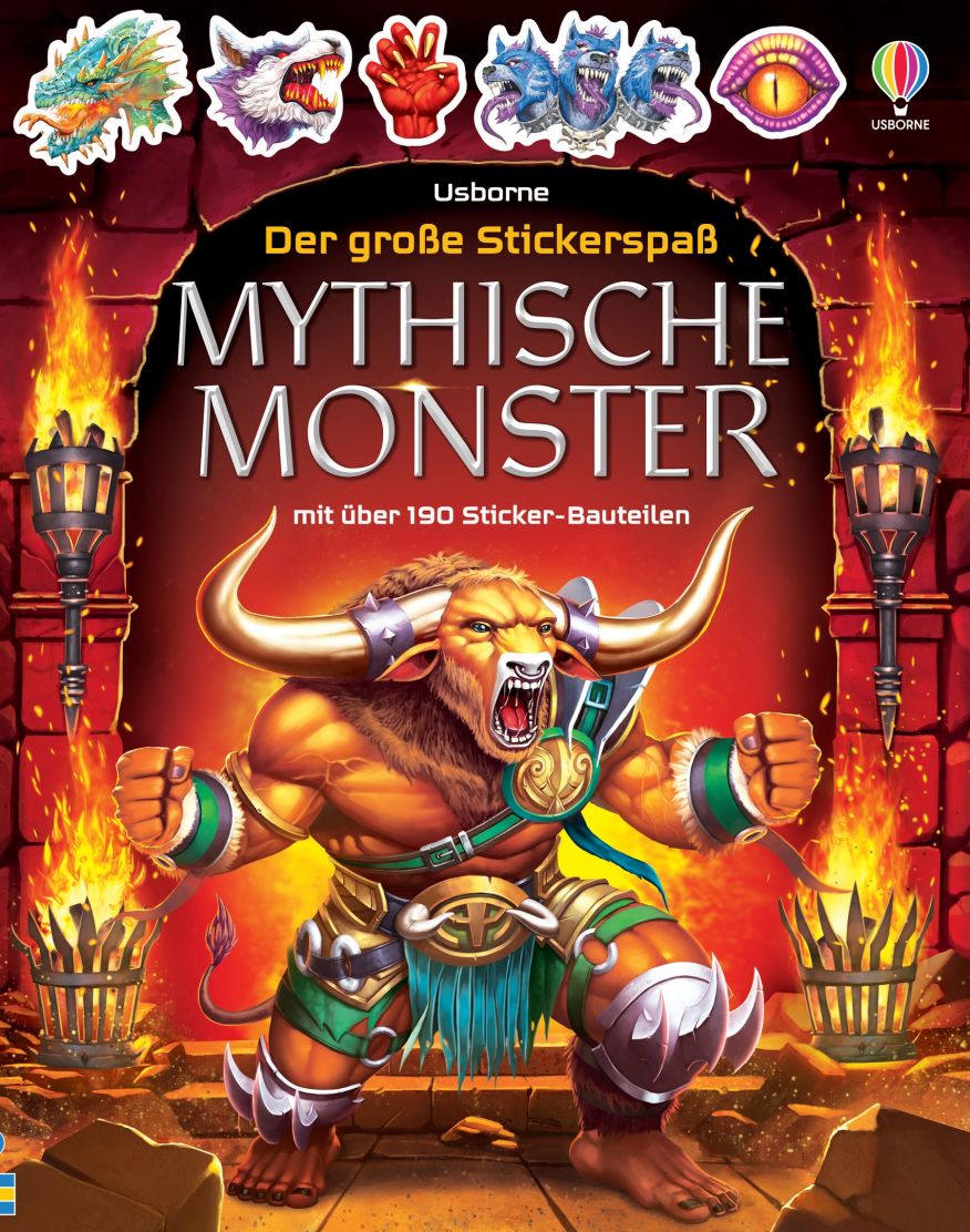 9781789417340_cover_image Usborne Der große Stickerspaß - Mythische Monster