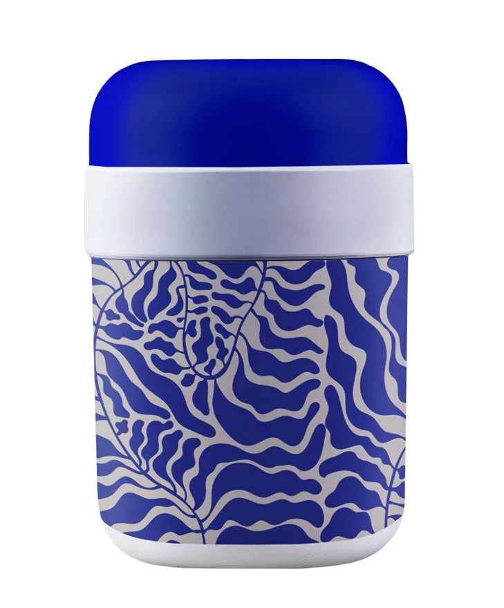 BPLP327_2048x-Kopie chic mic bioloco Plant Lunchpot Blue Leaves