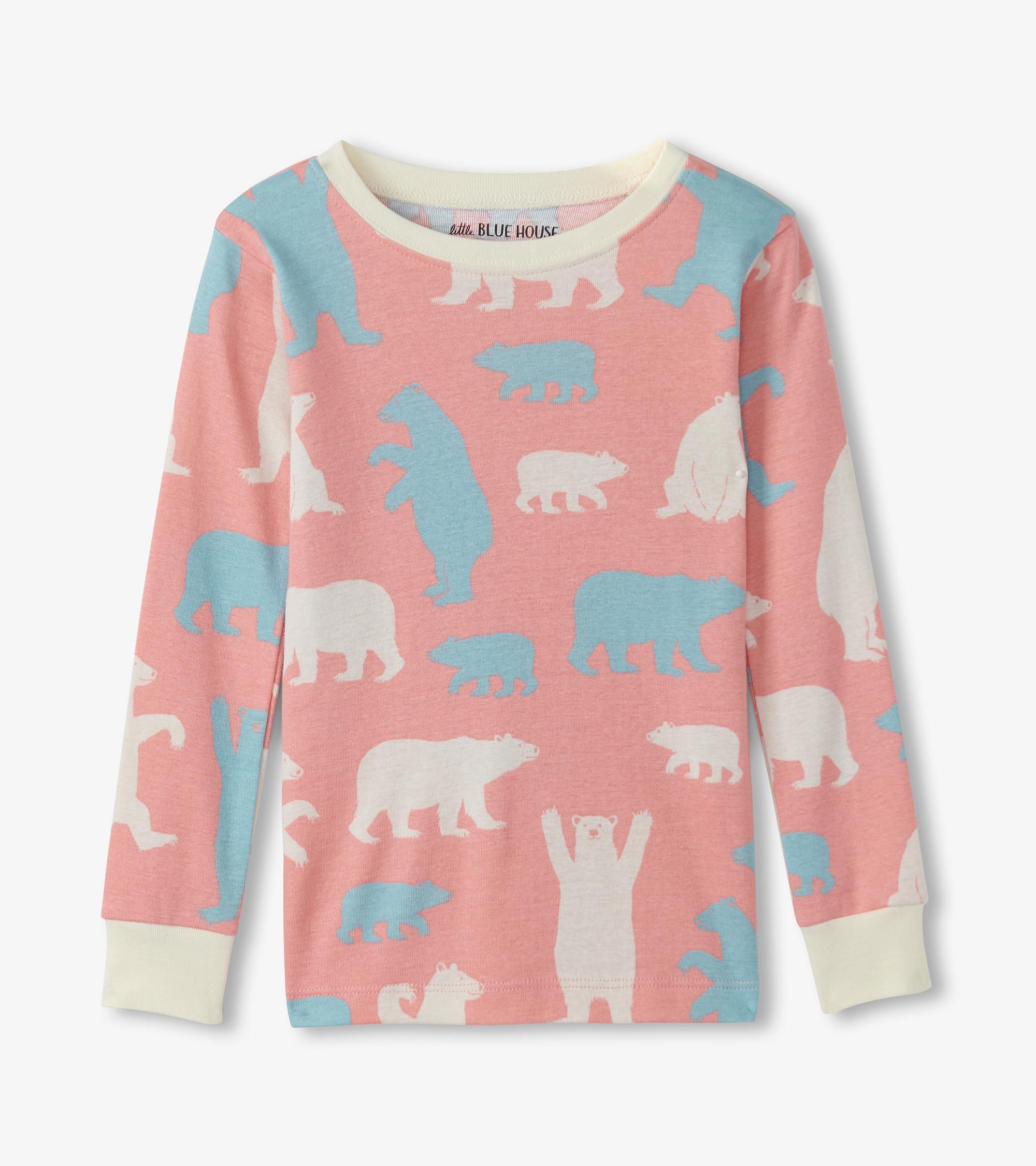Little Blue House Pink Polar Bears Pyjama - Rosa Eisbären - SALE Little Blue House Pink Polar Bears Pyjama - Rosa Eisbären - SALE