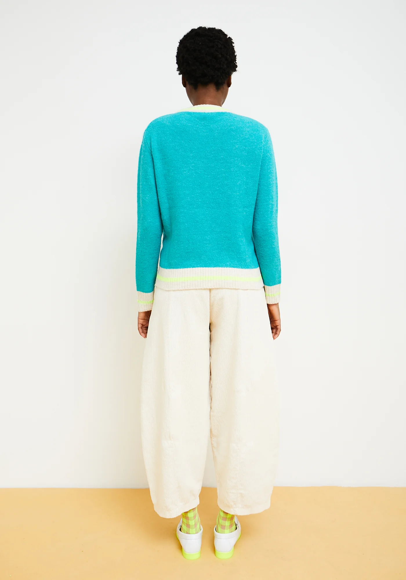 Dr Bloom Berry Pullover - Strickpulli in Türkis Blau 