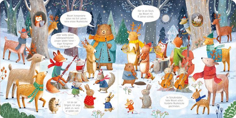 Usborne Mein Klassik-Klangbuch - Das Tier-Orchester spielt Mozart