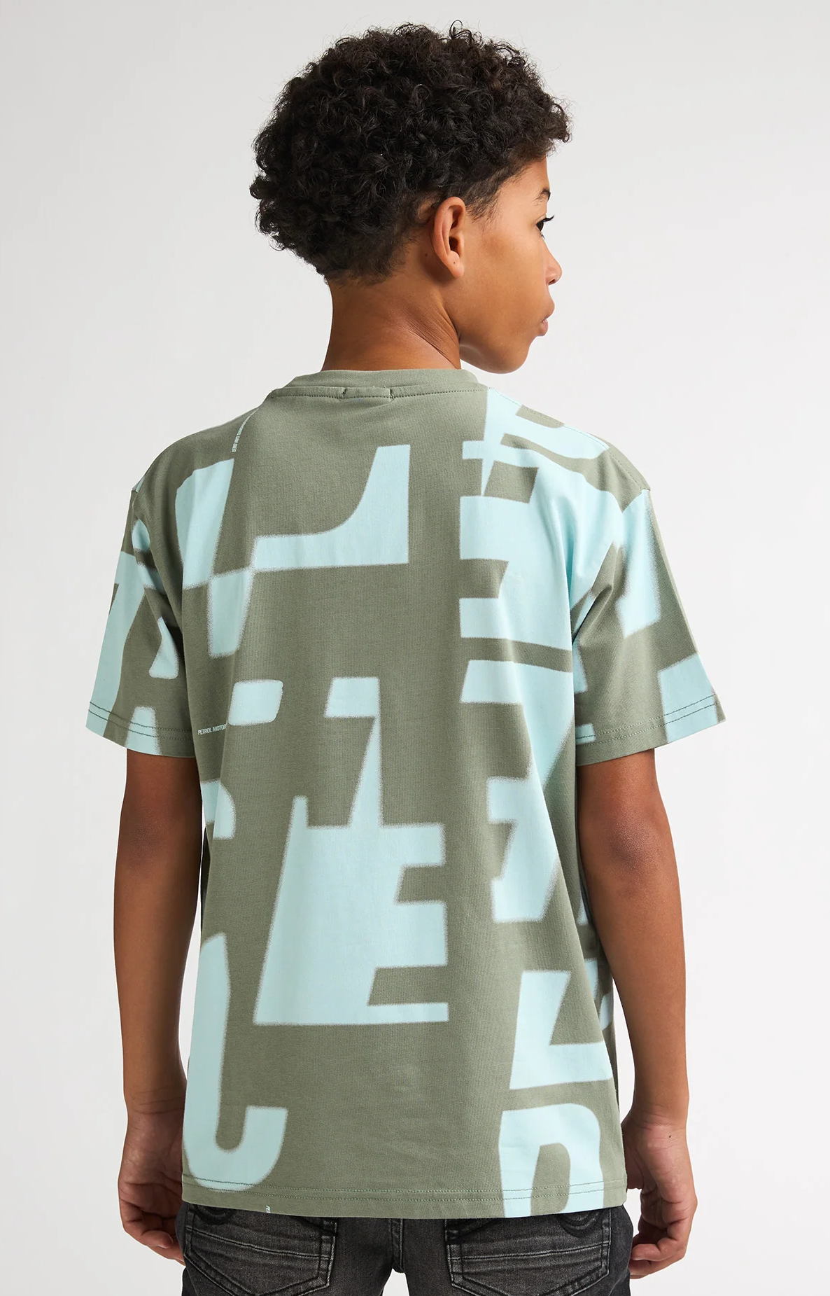 Petrol Industries Jungs T-Shirt mit All-over Print Montana Grün/Blau Petrol Industries Jungs T-Shirt mit All-over Print Montana Grün/Blau