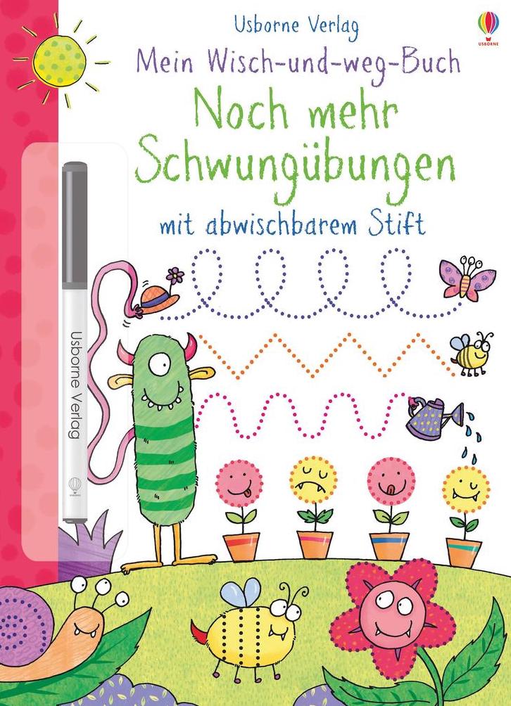 Usborne Mein Wisch und weg Buch - Noch mehr Schwungübungen