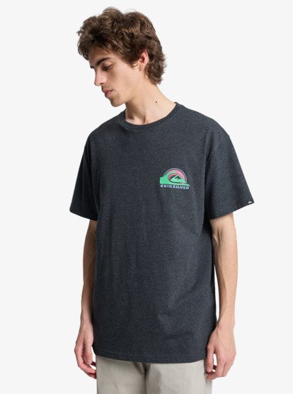 Quiksilver Hellbender T-Shirt für Männer in Schwarz - Sunset Backprint