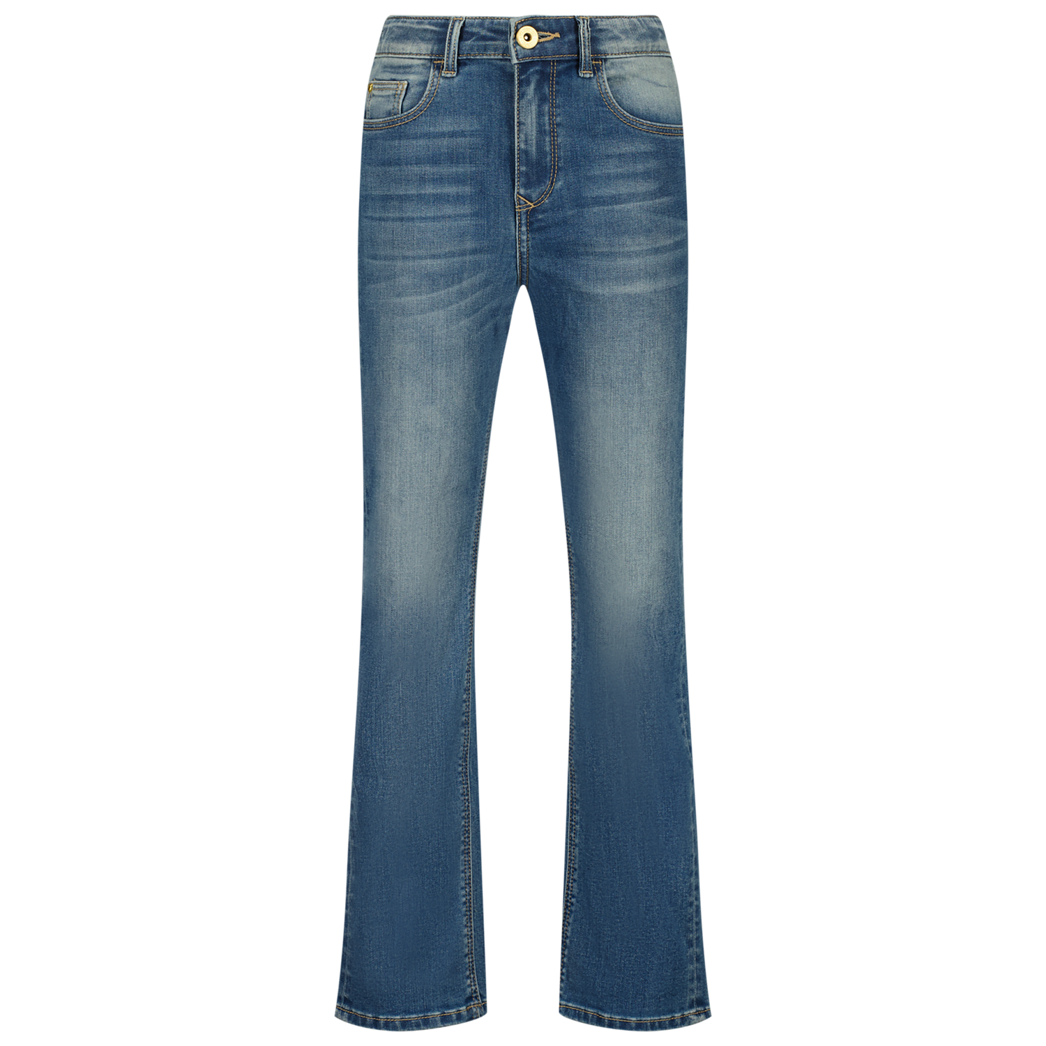 SS24KGD42014_Catie_Mid-Blue-Wash_FRONT-kopie Vingino Jeans CATIE - Straight Fit Jog Jeans in Mid Blue Wash