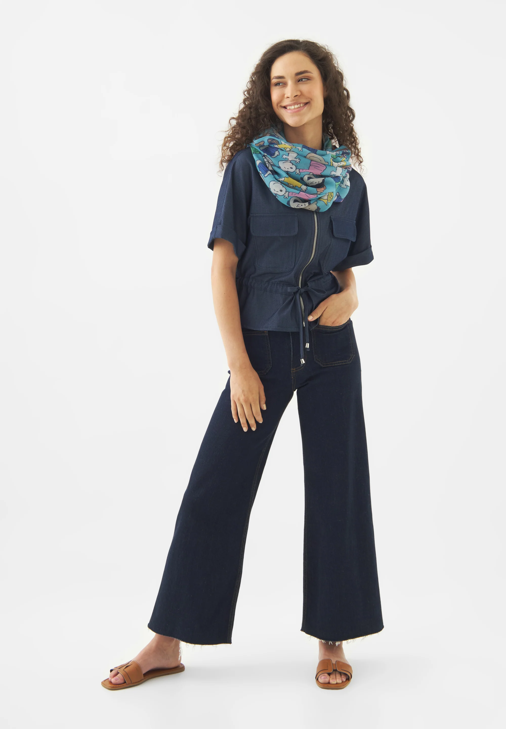 Codello Peanuts Loop Schal in Blau - Peanuts Charakter Codello Peanuts Loop Schal in Blau - Peanuts Charakter